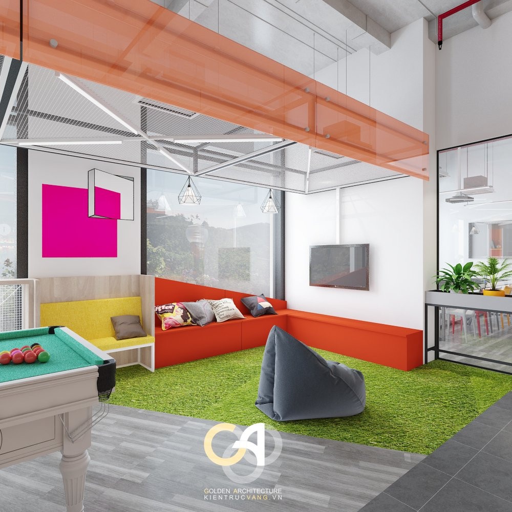 Thiết kế nội thất văn phòng Onegame Việt Nam | Phòng relax
