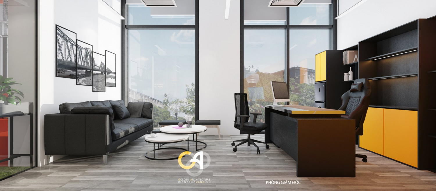 Thiết kế nội thất văn phòng Onegame Việt Nam | Phòng CEO